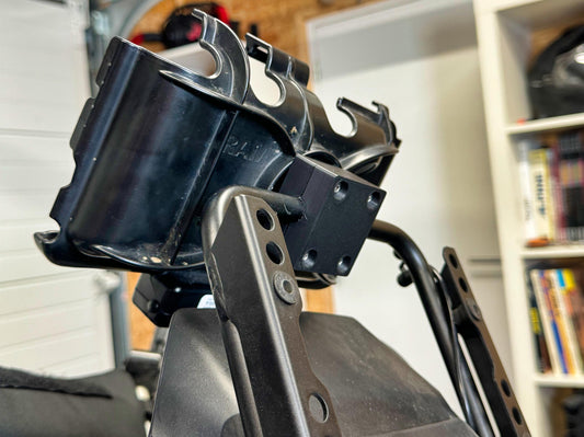 Support tablette RAM Mount 30 x 38 mm pour barre GPS de 8/ 9/ 10/ 12/ 13/ 14/ 16/ 17/ 22 mm de diamètre