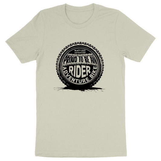 T-Shirt PROUD ADVENTURE BIKE RIDER - BLACK