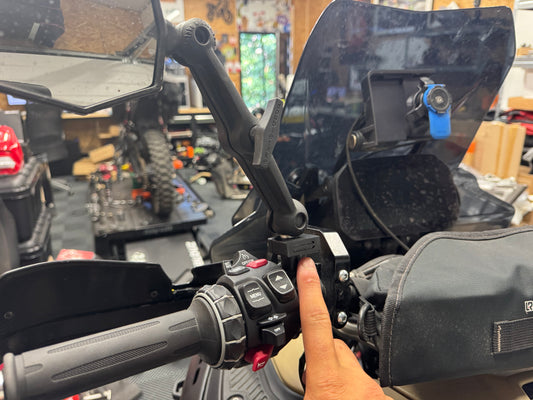 Indicateurs d'alerte angle mort pour BMW R1300 GS et R1300 GS Adventure compatible rétroviseur Doubletake Mirror