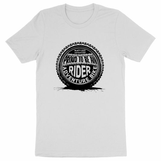 T-Shirt PROUD ADVENTURE BIKE RIDER - BLACK